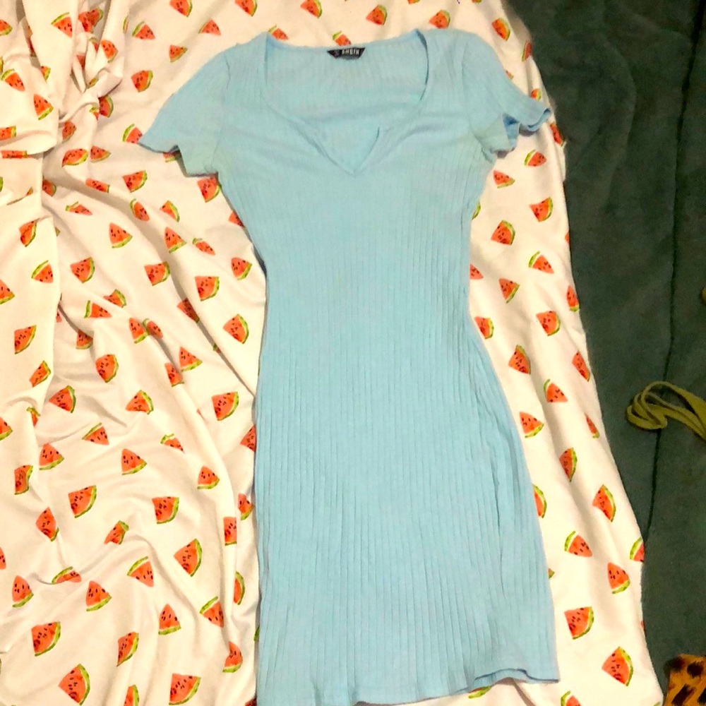 Baby blue dress from Shein xs